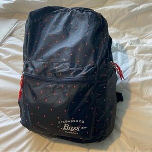 ☃️ G.H. Bass & Co. Lightweight navy blue packable backpack